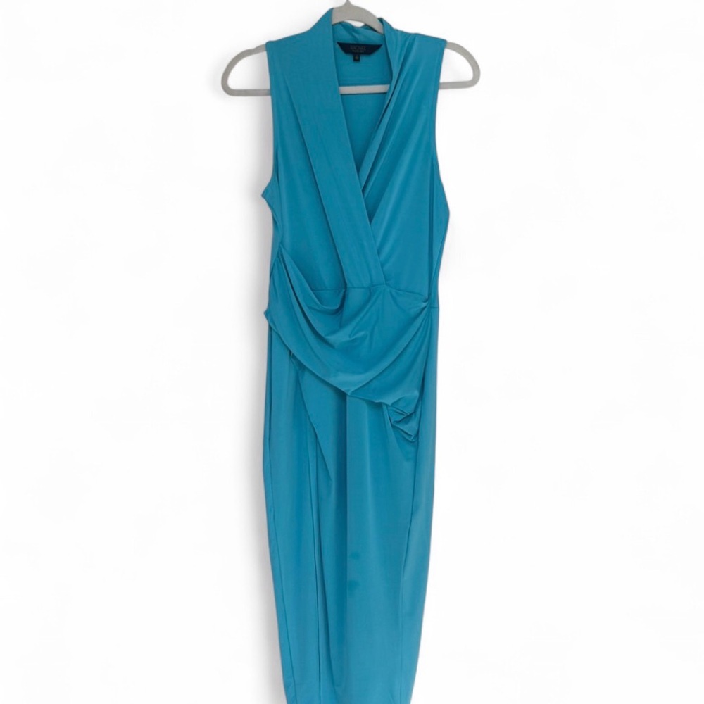 Rachel Roy Sleeveless Draped Teal Woman's Dress
